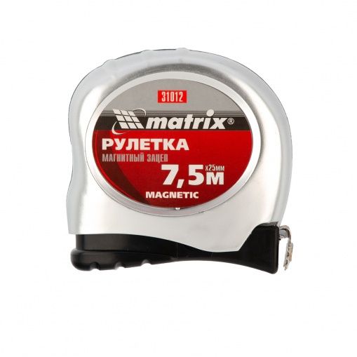Рулетка Magnetic 7,5м*25мм магнитный зацеп Matrix
