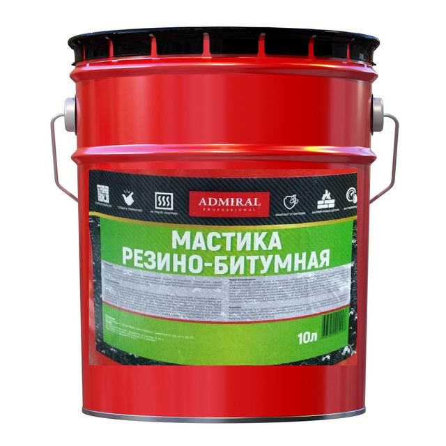 Мастика резино-битумная АДМИРАЛ 5л