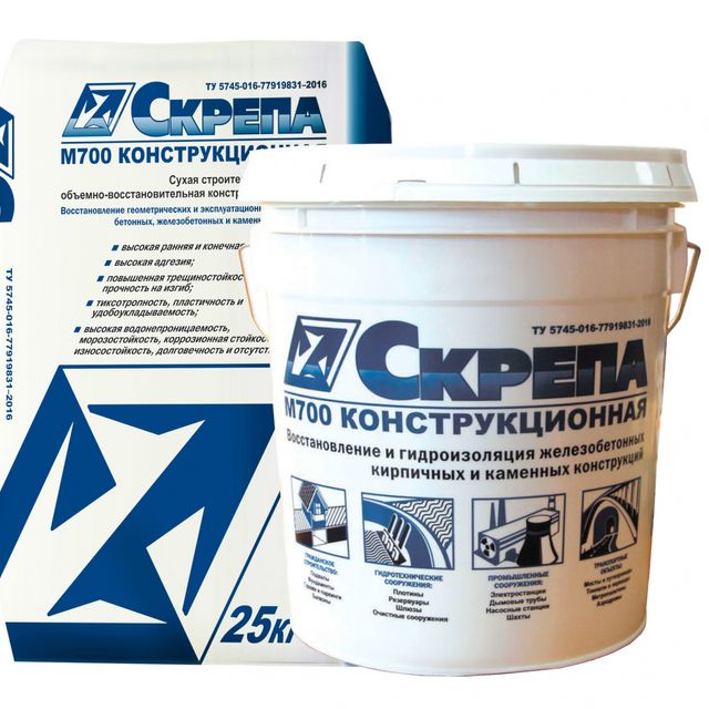 Скрепа М700 конструкционная 25кг меш.(40меш/уп)