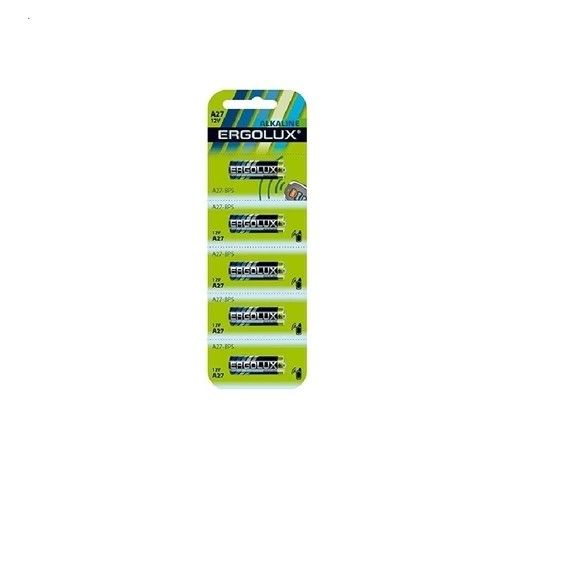 Батарейка Ergolux A27-BP 12В LR27A BL-5 75629