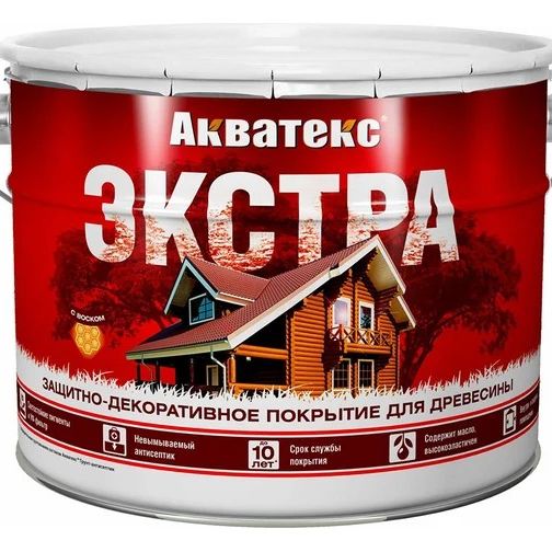 Акватекс Экстра Покрытие защитно-декоративное 9л Орех
