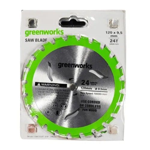Диск по дереву Greenworks Ø120 мм 24T для мини пилы 1501207