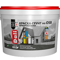 Краска-грунт по OSB 6кг Dali белый база А