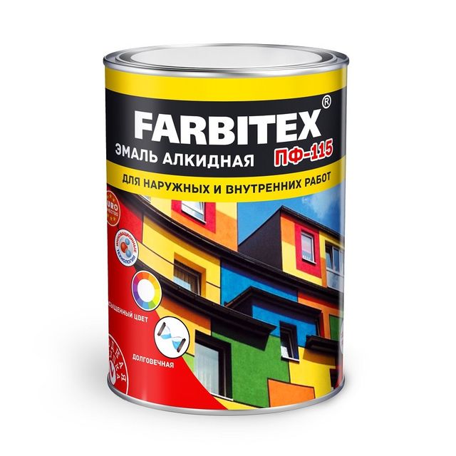 Эмаль ПФ-115 FARBITEX Синий 20кг