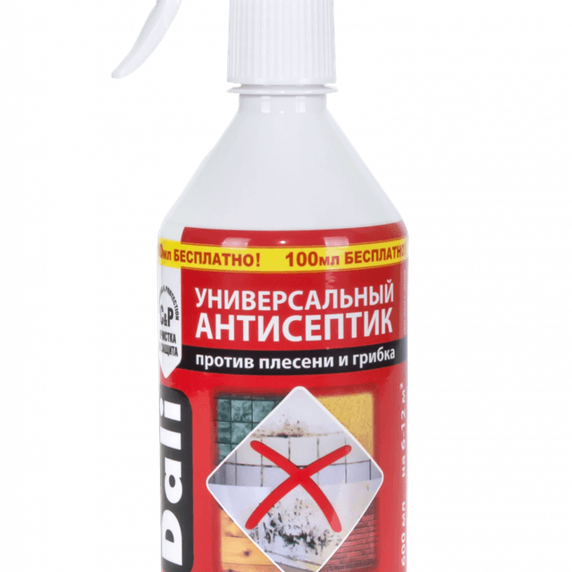 Антисептик универсальный против плесени и грибка 0,6л Dali