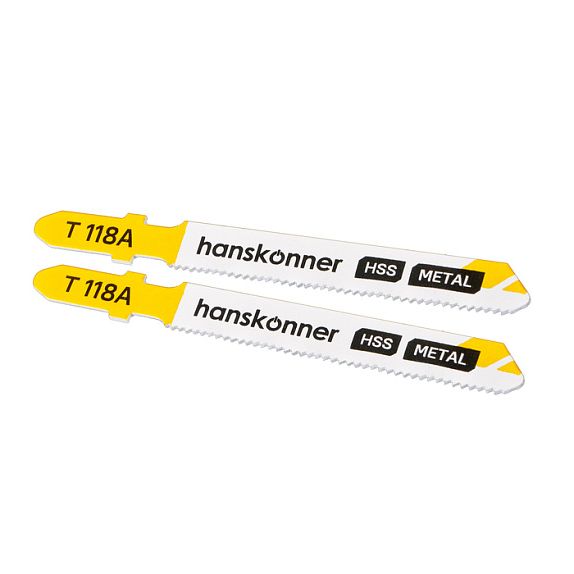 Пилки для лобзика по металлу Т118A 10-30мм 2шт Hanskonner