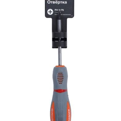 Отвертка PH1 75мм Кратон Premium