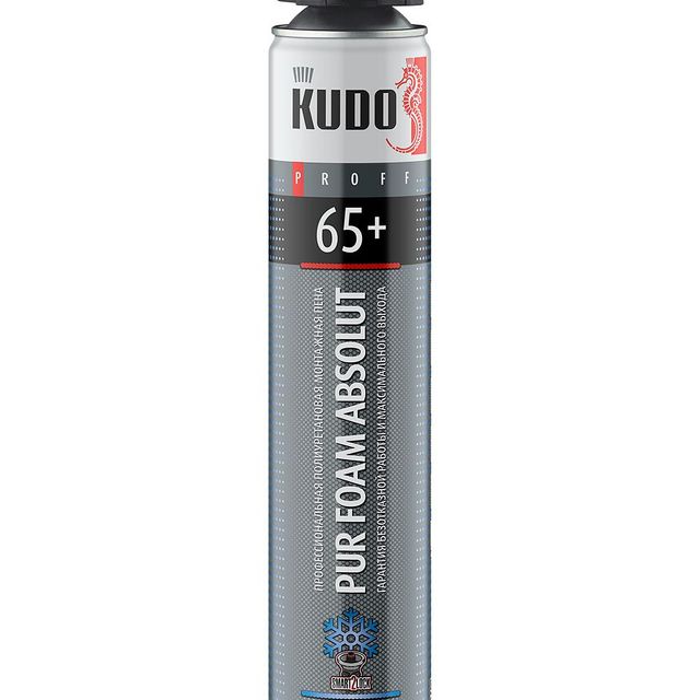 Пена монтажная профессиональная зимняя KUDO Arktika Nord Proff 65л 1000мл