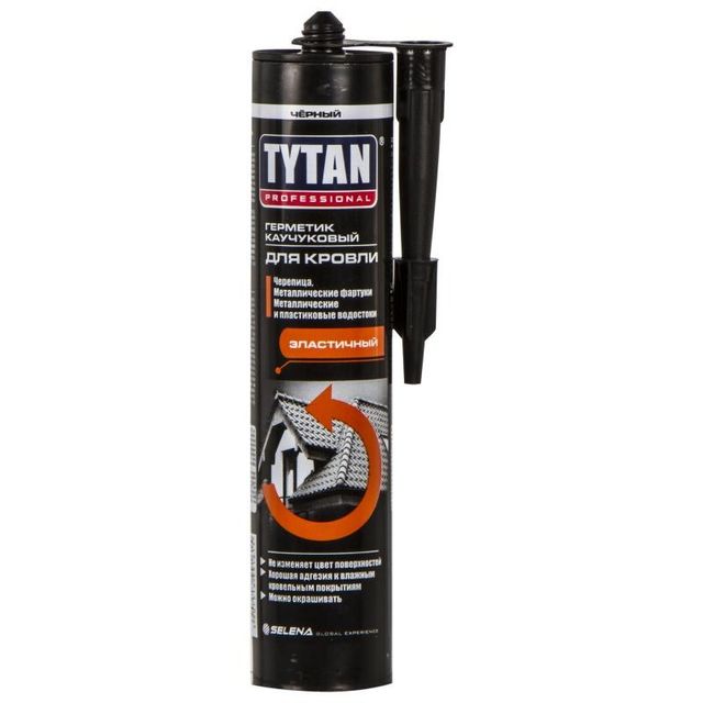 Герметик для кровли каучуковый Tytan Professional 310мл Красный