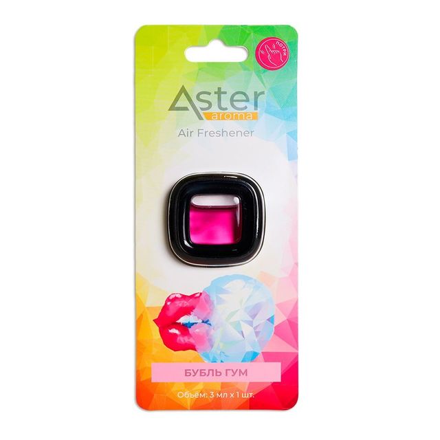 Ароматизатор на дефлектор "Crystal" (Бубль гум) 1 шт. ASTER