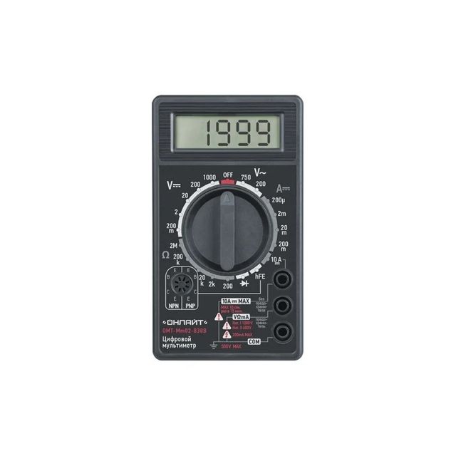 Мультиметр цифровой OMT-Mm02-838В