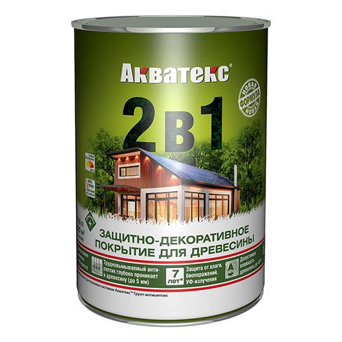Акватекс Покрытие защитно-декоративное 2в1 0,8л Венге