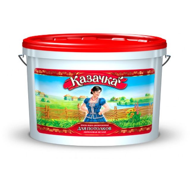 Краска водоэмульсионная Казачка для Потолка 1,4кг