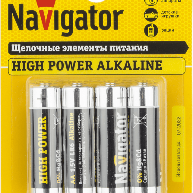 Батарейка Navigator NBT-NE-LR6-BP4 AA