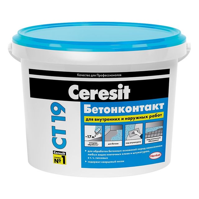 Грунтовка Бетоноконтакт Церезит ceresit CT-19 3кг