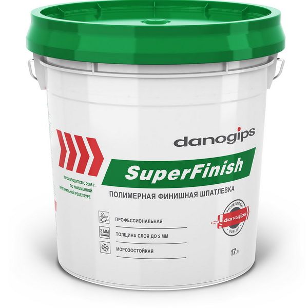 Шпатлевка полимерная SuperFinish Даногипс 24кг