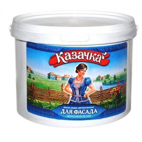 Краска водоэмульсионная Казачка Фасадная 1,4кг