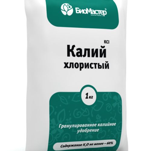 Удобрение БиоМастер Калий хлористый 1кг