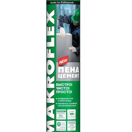 Клей-пена-цемент монтажная профессиональная MAKROFLEX (МАКРОФЛЕКС) 850мл