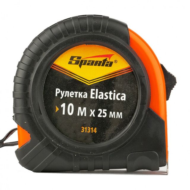 Рулетка Elastica 3м*16мм обрезиненный корпус Sparta