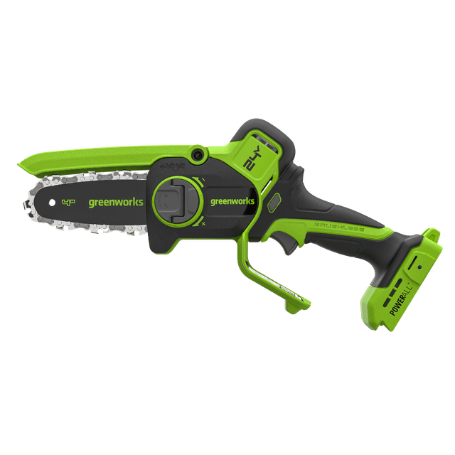Цепная мини пила аккумуляторная бесщеточная 24В Greenworks CS2410A, 10см без АКБ и ЗУ