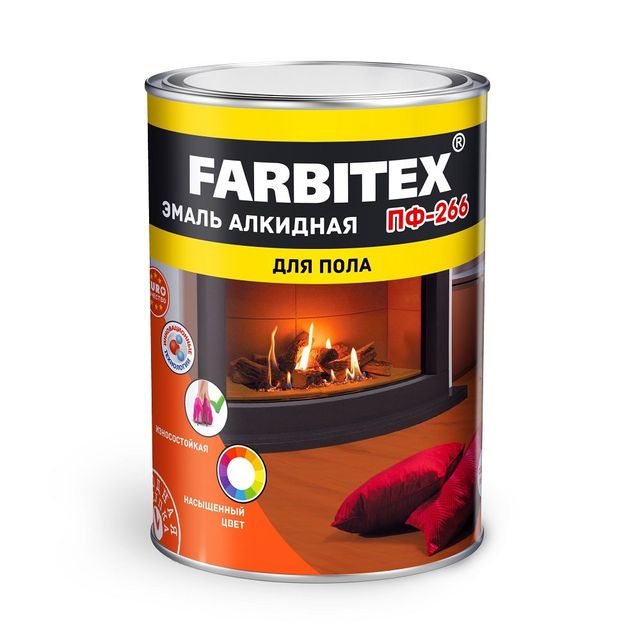 Эмаль ПФ-266 FARBITEX Светлый орех 20кг