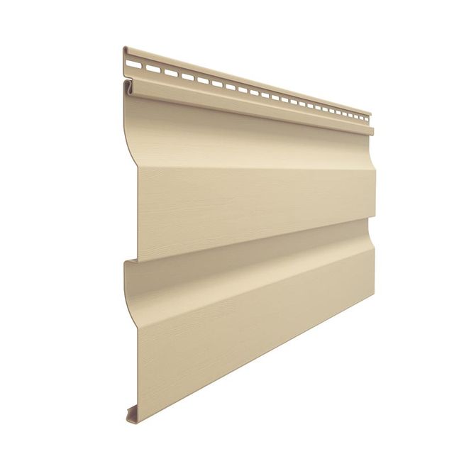 Docke (Деке) Премиум Сайдинг виниловый Корабельный брус D4.5D (Крем-брюле) 3600*232мм 0,84м2