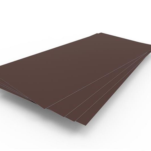 Гладкий лист в пленке 1250*2500*0,45мм RAL 8017 Шоколад