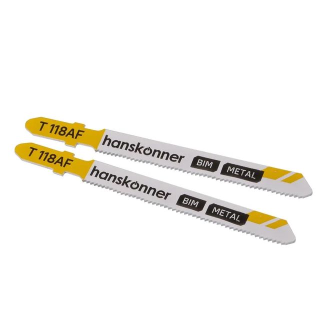 Пилки для лобзика по металлу Т118AF 10-30мм 2шт Hanskonner