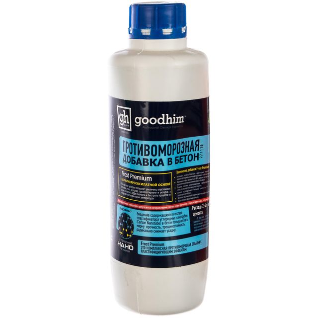 Противоморозная добавка в бетон с пластификатором Frost Premium (-25) GOODHIM 5л.