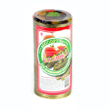 Крышка металлическая для закатки Ассорти
