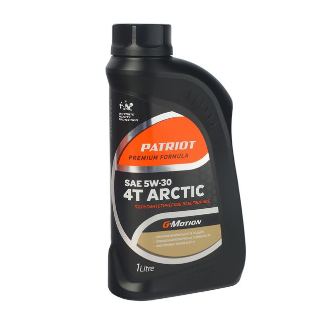 Масло 4-х тактное полусинтетическое Patriot G-Motion ARCTIC 5W30 1л