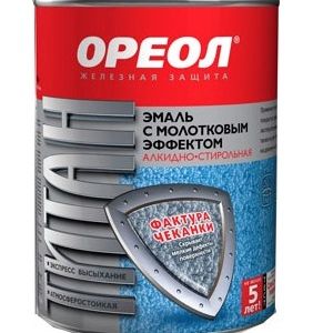 Эмаль ОРЕОЛ ТИТАН молотковая Золотистая 0,8кг