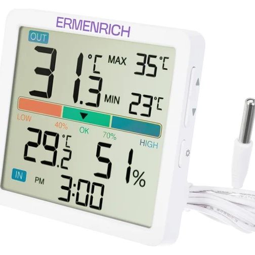 Термогигрометр Ermenrich Report WR10 86032