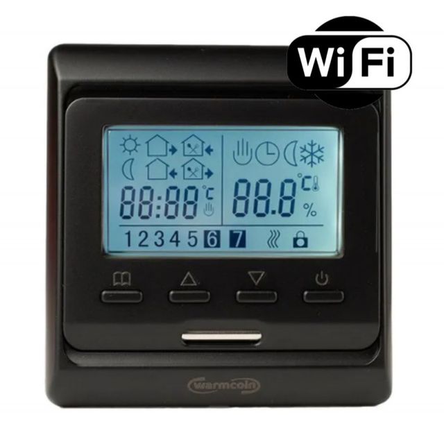 Терморегулятор EASTEC E 51.716 (3.5 кВт) WiFi черный