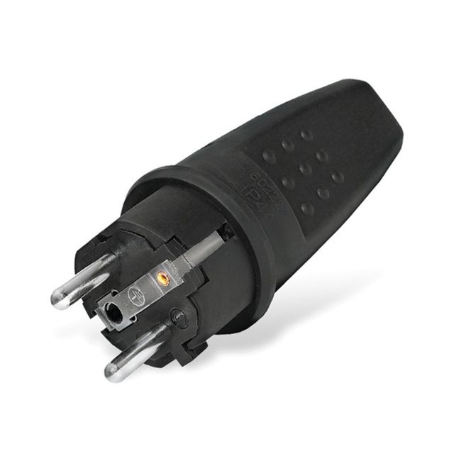 Вилка UNIVersal прямая с/з Каучук 16А 250В IP44