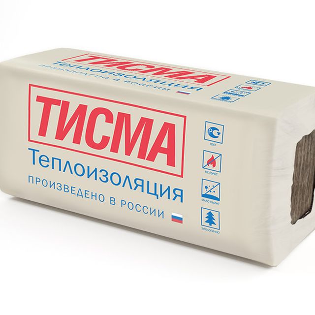 Утеплитель минеральная вата плита KNAUF ТИСМА TS041 1200*600*150мм (4шт/2,88м2/0,432м3)