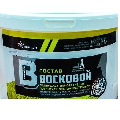 Состав восковой Престиж полупрозрачный защитно-декоративный 0,9кг