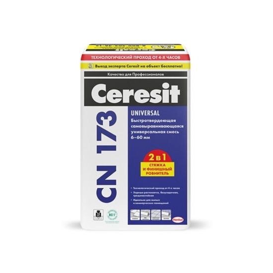 Самовыравнивающая смесь Церезит ceresit CN-173 20кг (54/упак)