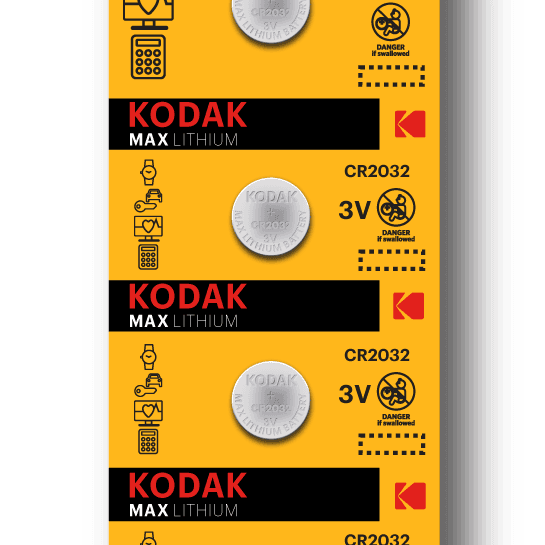 Батарейка Kodak CR2025-5BL MAX Lithium