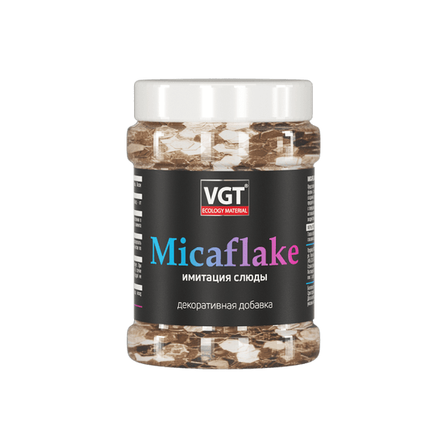 Декоративная добавка Micaflake имитация слюды Золотистый 2000мкм 0,04кг ВГТ