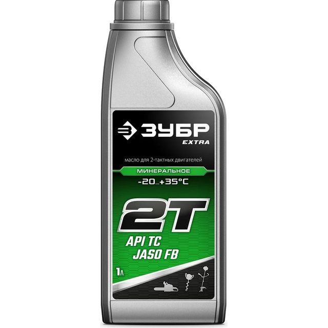 Масло 2-х тактное минеральное 1л Зубр Extra 2T-M