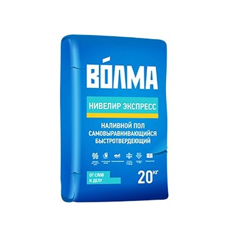 Наливной пол ВОЛМА-Нивелир Экспресс 25кг (56 шт/упак)