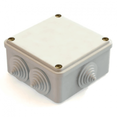 Коробка ОП 100х100х55мм, крышка, IP54, 8вх. TDM