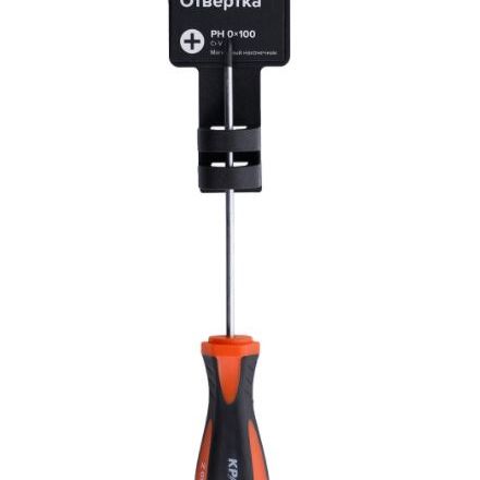 Отвертка PH0 100мм Кратон Premium