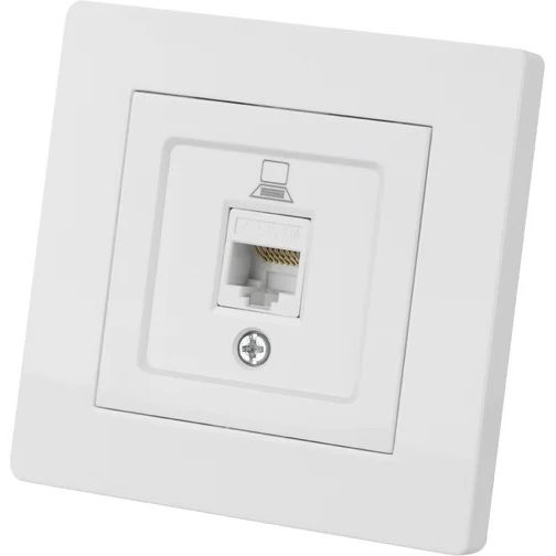 Розетка TDM компьютерная RJ45 белая Сенеж TDM