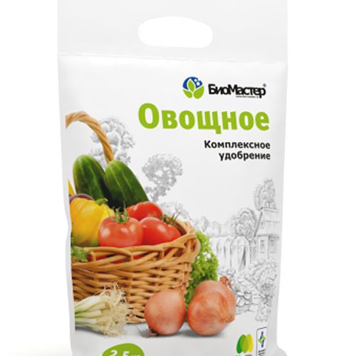 Удобрение БиоМастер Овощной 2,5кг (10шт/уп)