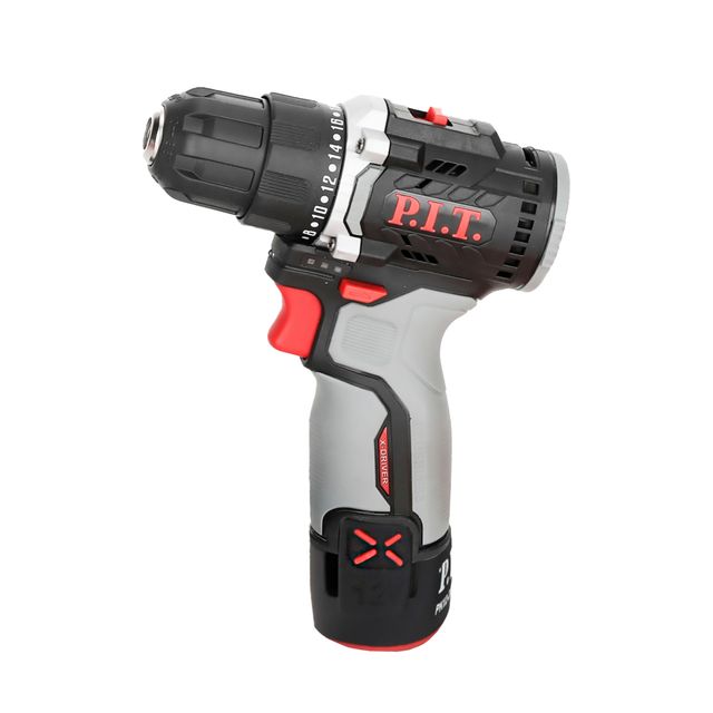 Дрель-шуруповерт аккумуляторная PIT PBM 12K-10B/2 X-DRIVER
