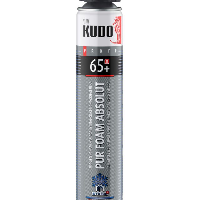Пена монтажная профессиональная зимняя KUDO Proff 65л 1000мл (-18С)