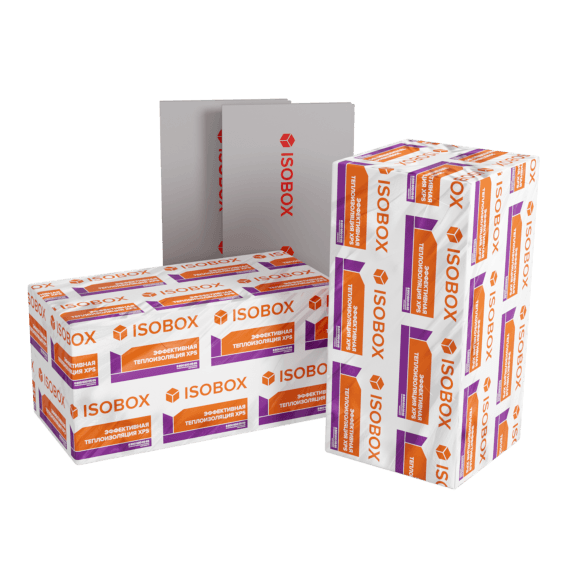 Пенополистирол экструзионный XPS 150 (Изобокс) 2400х600х50 (8 плит, 0,576 м3)